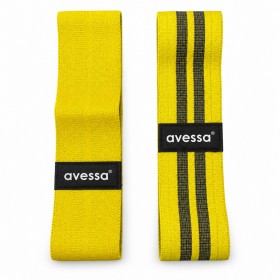 AVESSA PROF.AEROBİK BANDI 34CM 8CM HAFİF SARI