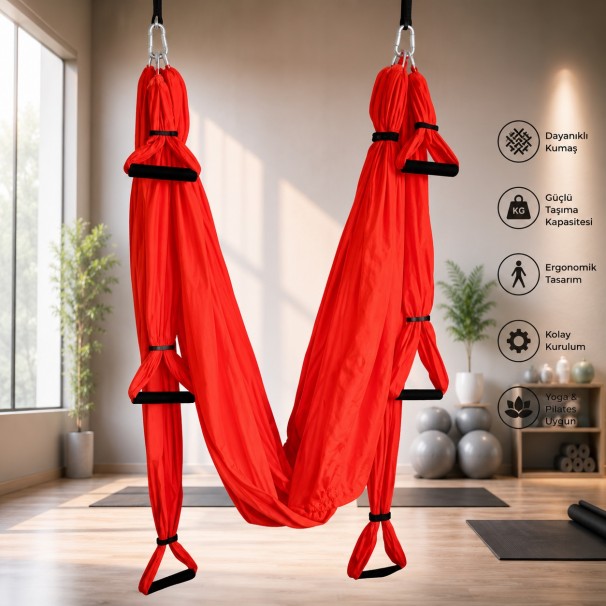 Avessa Yoga Fly Egzersiz Aleti Kirmizi