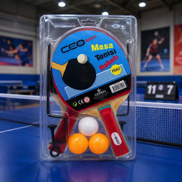 Ceo Sport Masa Tenisi Seti Fileli (2 Raket+3 Top)