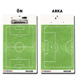 FUTBOL TAKTİK TAHTASI ÇİFT TARAFLI 24*40 CM