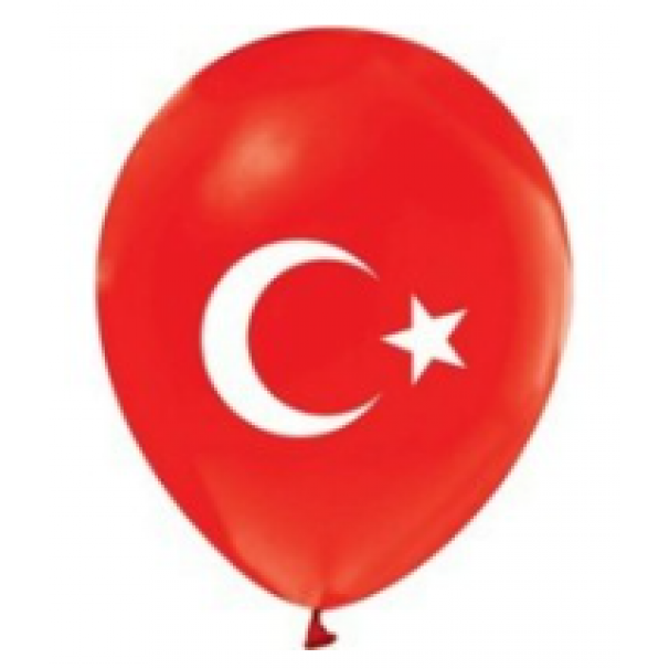 BALON TÜRK BAYRAKLI 100 LÜ (GD90 26 CM)