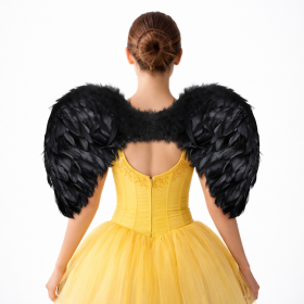 MELEK KANADI SİYAH TÜYLÜ 60X60