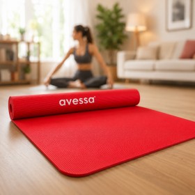 6 Mm Pvc Pilates Minderi Yoga Mat Kırmızı