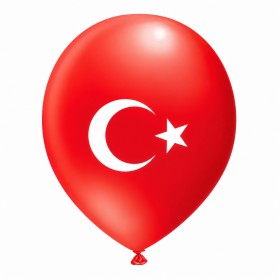 Balon Türk bayraklı 100'lü