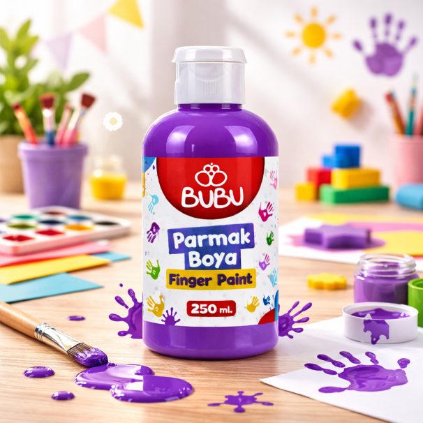 BUBU PARMAK BOYA 250 GR.MOR BUBU PARMAK BOYA 250 GR.MOR