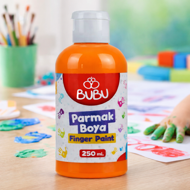 BUBU PARMAK BOYA 250 GR.TURUNCU
