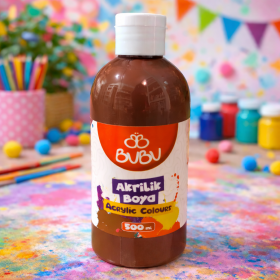 BUBU AKRİLİK BOYA 500 ML KAHVERENGİ BUBU AKRİLİK BOYA 500 ML KAHVERENGİ