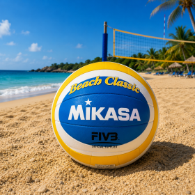 MIKASA VOLEYBOL PLAJ TOPU SENT DERİ BV543C-VXB-YSB
