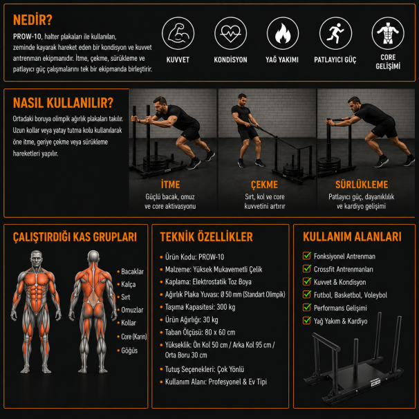 CROSFIT GÜÇ KIZAĞI AVESSA PROW-10