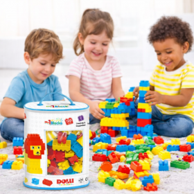 DOLU BASKILI TORBADA  MINI  BLOKLAR 150 PARÇA