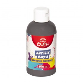 BUBU AKRİLİK BOYA 250 ML METAL GÜMÜŞ