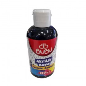 BUBU AKRİLİK BOYA 250 ML SİYAH 