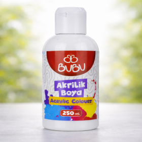 BUBU AKRİLİK BOYA 250 ML BEYAZ BUBU AKRİLİK BOYA 250 ML BEYAZ