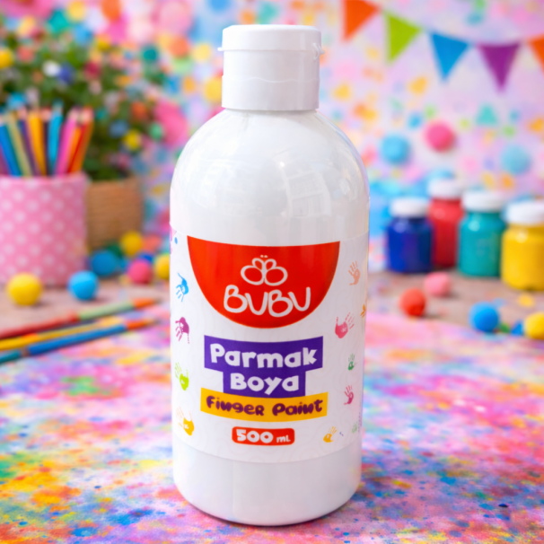 BUBU PARMAK BOYA 500 GR.BEYAZ BUBU PARMAK BOYA 500 GR.BEYAZ