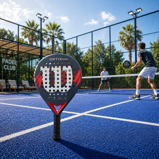 WİLSON PADEL RAKETİ OPTİX V2 POWER RED GRİP 2 WR19