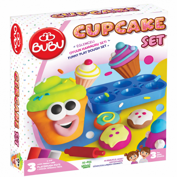 BUBU OYUN HAMURU SETİ CUPCAKE (S) BUBU OYUN HAMURU SETİ CUPCAKE (S)