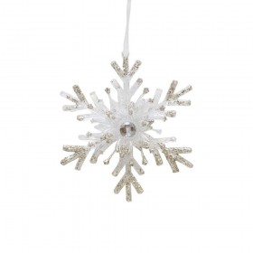 PULLU ŞEFFAF KAR TANESİ AĞAÇ SÜSÜ PULLU ŞEFFAF KAR TANESİ AĞAÇ SÜSÜ