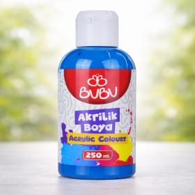 BUBU AKRİLİK BOYA 250 ML FOSFORLU MAVİ BUBU AKRİLİK BOYA 250 ML FOSFORLU MAVİ