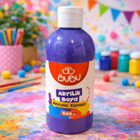 BUBU AKRİLİK BOYA 500 ML MOR BUBU AKRİLİK BOYA 500 ML MOR