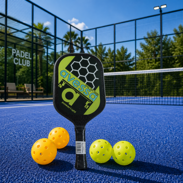 PICKLE PADEL 1 RAKET FİBERGLASS 4 TOP SET 