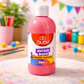 BUBU AKRİLİK BOYA 500 ML PEMBE BUBU AKRİLİK BOYA 500 ML PEMBE