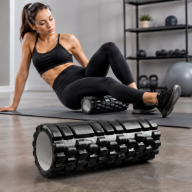 AVESSA FOAM ROLLER KISA 14*33 CM SİYAH