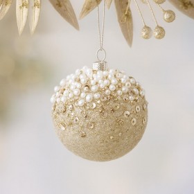 PULLU İNCİLİ TOP ŞAMPANYA 10 CM 2 Lİ PULLU İNCİLİ TOP ŞAMPANYA 10 CM 2 Lİ