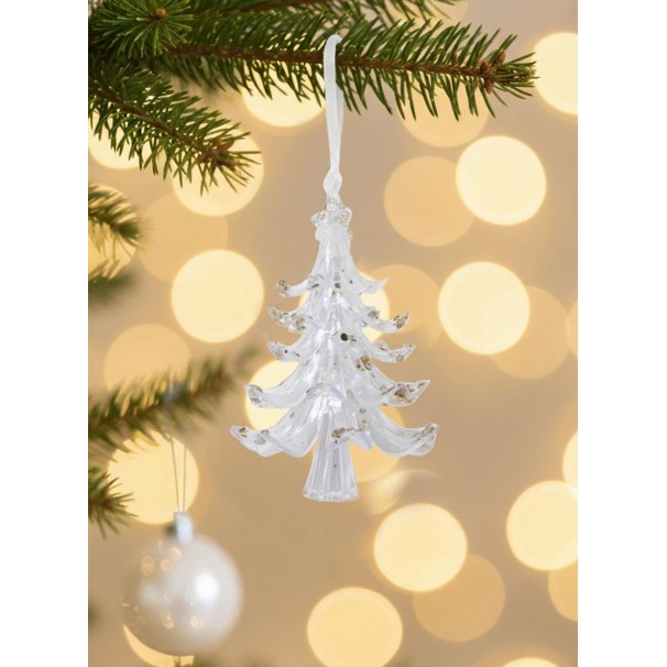 PULLU ŞEFFAF YILBAŞI AĞACI AĞAÇ SÜSÜ PULLU ŞEFFAF YILBAŞI AĞACI AĞAÇ SÜSÜ