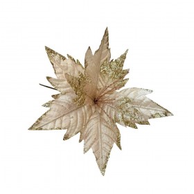 YILBAŞI ÇİÇEĞİ ŞAMPANYA SİMLİ KUMAŞ YILBAŞI ÇİÇEĞİ ŞAMPANYA SİMLİ KUMAŞ