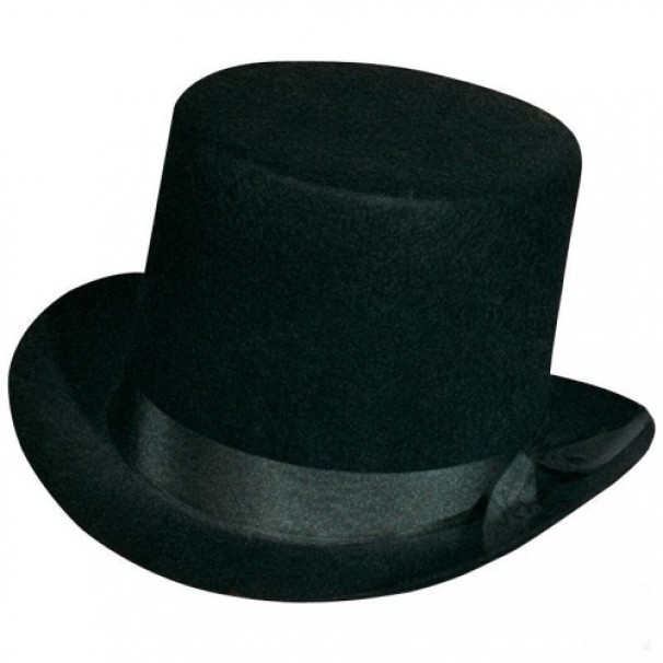 Silindir Siyah şapka 17 Cm
