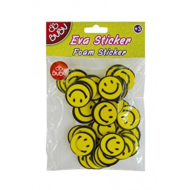 Eva Sticker Gülen Yüz Orta Boy Sts030