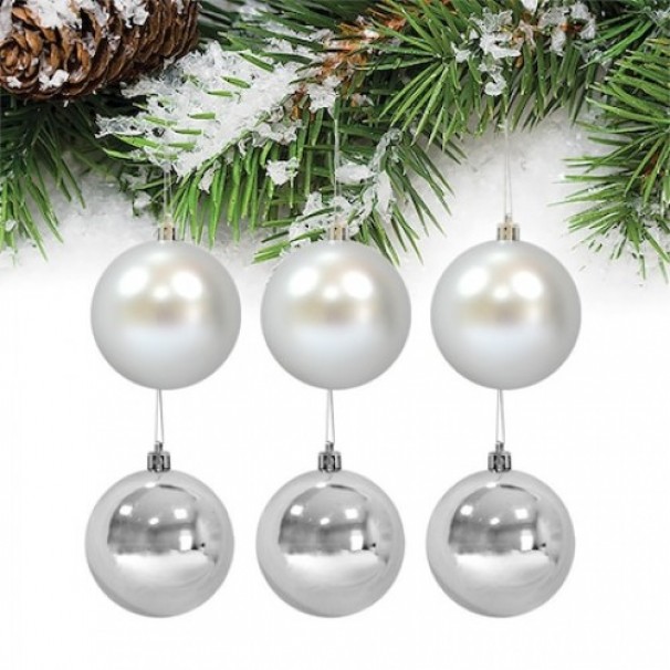 Noel Top 6 Li 4 Cm Pembe Mat Ve Parlak Noel Top 6 Li 4 Cm Pembe Mat Ve Parlak