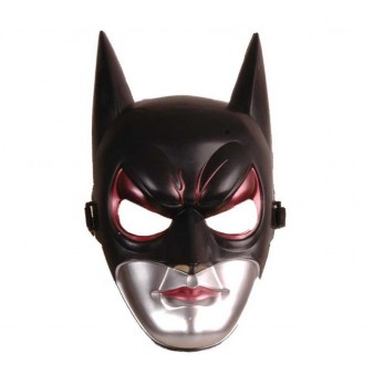 Batgirl Maske Gumuş-siyah