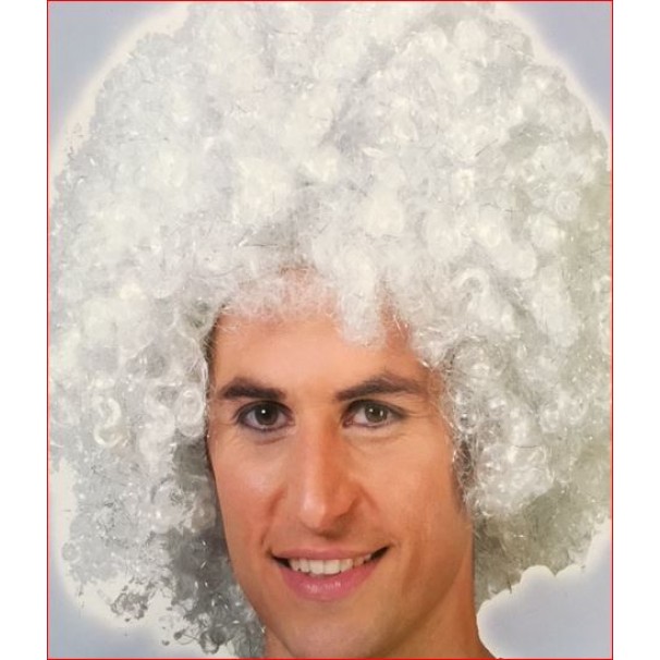 Afro Peruk Beyaz-gümüş Afro Peruk Beyaz-gümüş