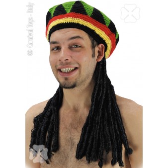 Bob Marley şapkali Peruk